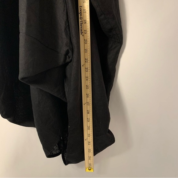 METAMORPHOZA Cowl Neck 100% Linen Asymmetrical Dress - Picture 9 of 10